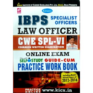 Kiran Prakashan's IBPS Specialist Officer Law Officer CWE SPL-VI Online Exam Self Study Guide-Cum Practice Work Book